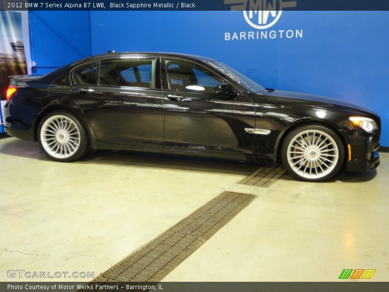 Black Sapphire Metallic / Black 2012 BMW 7 Series Alpina B7 LWB