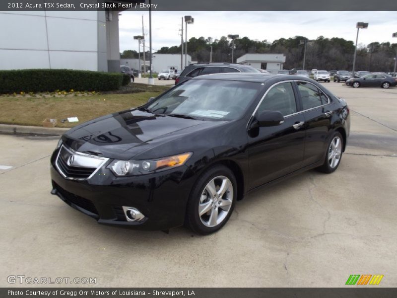 Crystal Black Pearl / Ebony 2012 Acura TSX Sedan