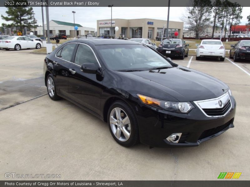 Crystal Black Pearl / Ebony 2012 Acura TSX Sedan