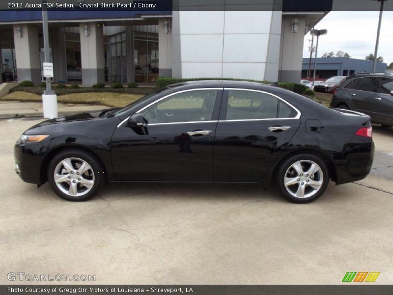 Crystal Black Pearl / Ebony 2012 Acura TSX Sedan