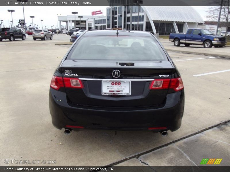 Crystal Black Pearl / Ebony 2012 Acura TSX Sedan