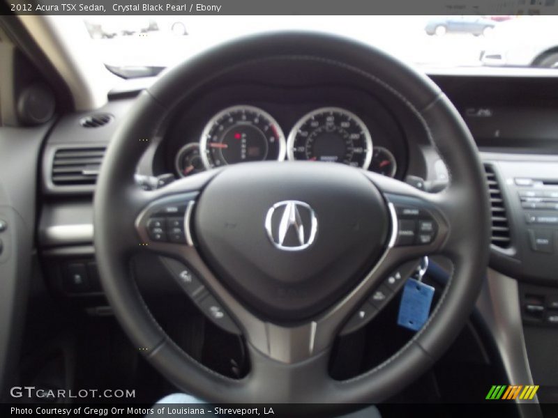 Crystal Black Pearl / Ebony 2012 Acura TSX Sedan