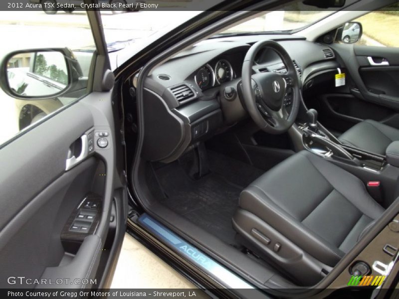 Crystal Black Pearl / Ebony 2012 Acura TSX Sedan
