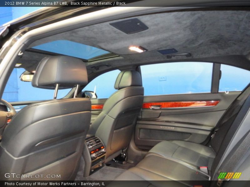 Rear Seat of 2012 7 Series Alpina B7 LWB