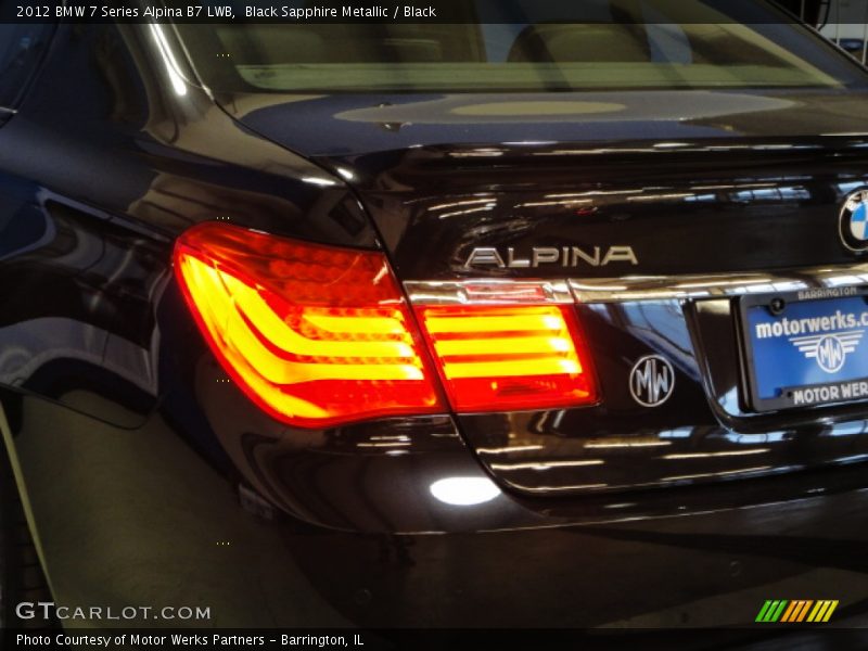 Black Sapphire Metallic / Black 2012 BMW 7 Series Alpina B7 LWB