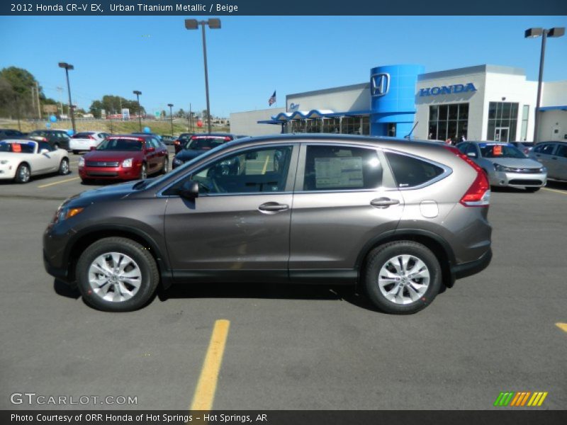 Urban Titanium Metallic / Beige 2012 Honda CR-V EX