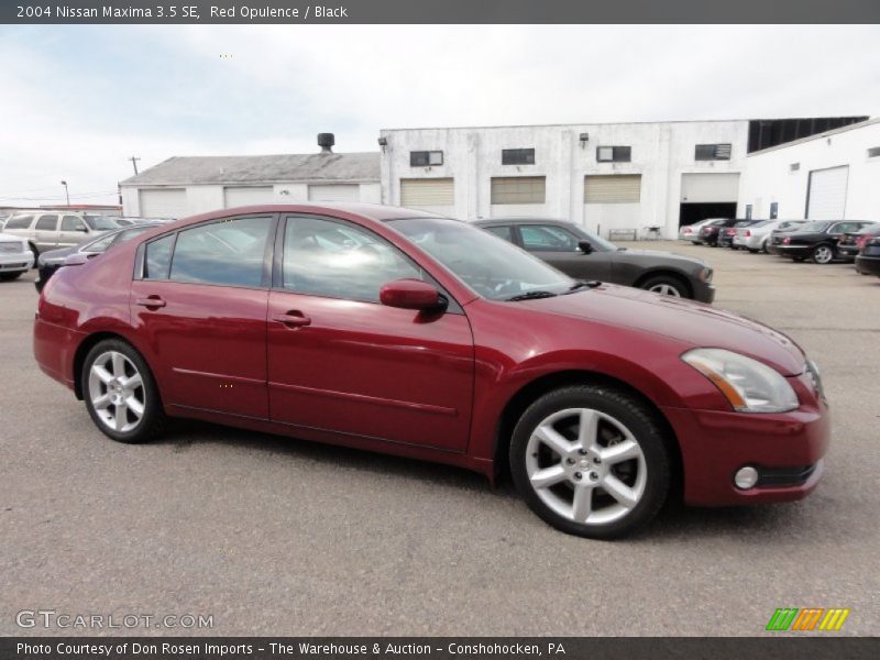 Red Opulence / Black 2004 Nissan Maxima 3.5 SE
