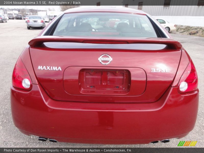 Red Opulence / Black 2004 Nissan Maxima 3.5 SE