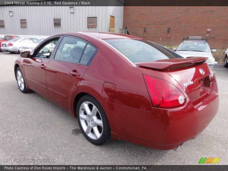 Red Opulence / Black 2004 Nissan Maxima 3.5 SE