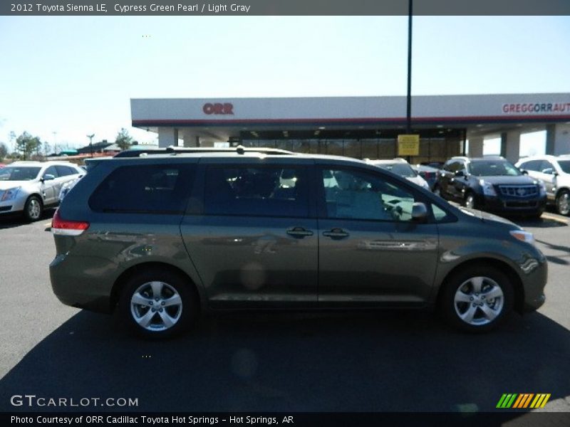 Cypress Green Pearl / Light Gray 2012 Toyota Sienna LE