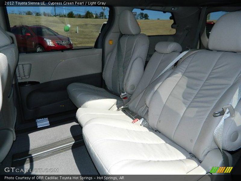 Cypress Green Pearl / Light Gray 2012 Toyota Sienna LE