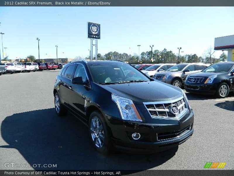 Black Ice Metallic / Ebony/Ebony 2012 Cadillac SRX Premium