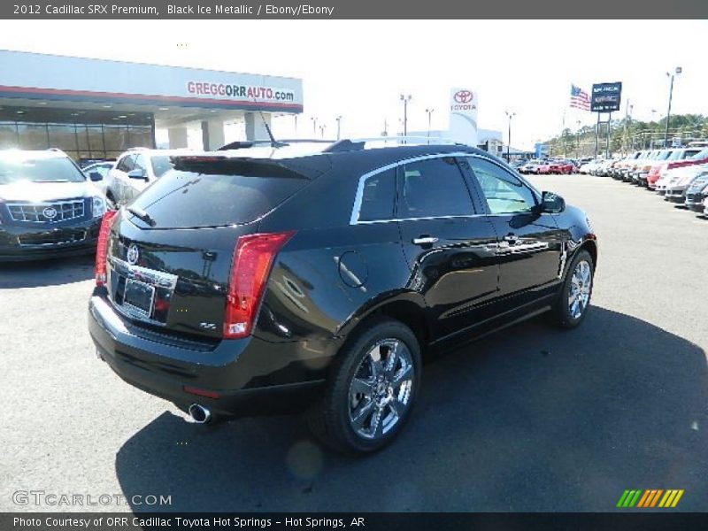 Black Ice Metallic / Ebony/Ebony 2012 Cadillac SRX Premium