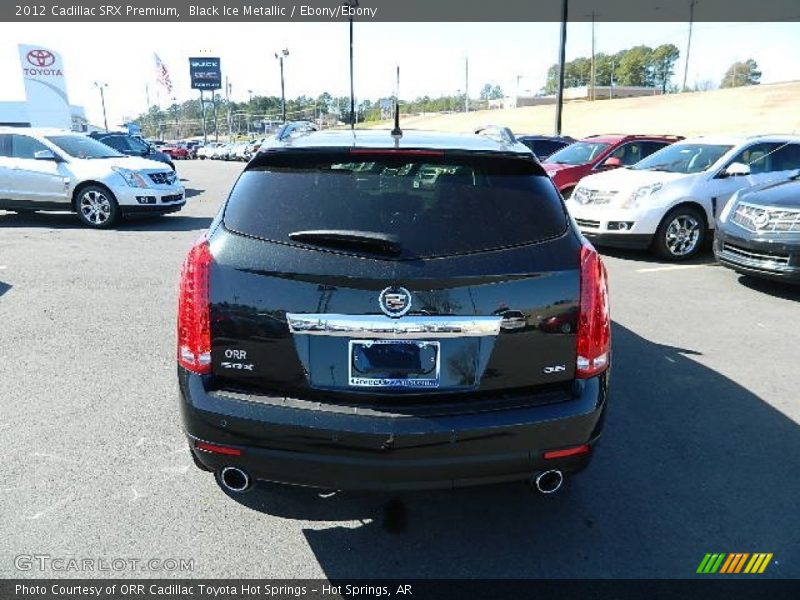 Black Ice Metallic / Ebony/Ebony 2012 Cadillac SRX Premium