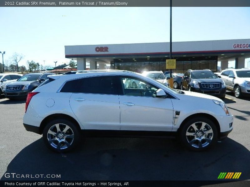 Platinum Ice Tricoat / Titanium/Ebony 2012 Cadillac SRX Premium