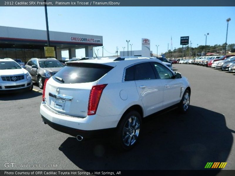 Platinum Ice Tricoat / Titanium/Ebony 2012 Cadillac SRX Premium