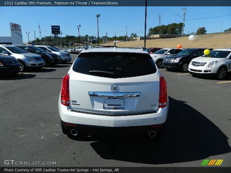 Platinum Ice Tricoat / Titanium/Ebony 2012 Cadillac SRX Premium