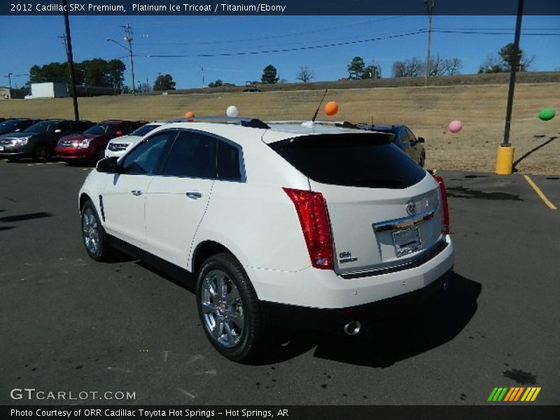 Platinum Ice Tricoat / Titanium/Ebony 2012 Cadillac SRX Premium