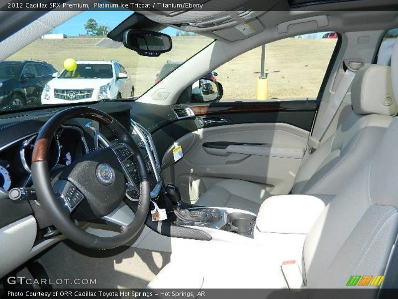 Platinum Ice Tricoat / Titanium/Ebony 2012 Cadillac SRX Premium