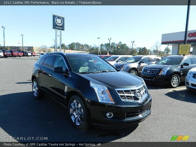 Black Ice Metallic / Titanium/Ebony 2012 Cadillac SRX Performance