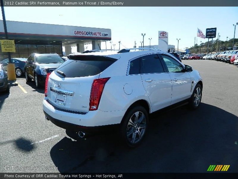 Platinum Ice Tricoat / Ebony/Ebony 2012 Cadillac SRX Performance