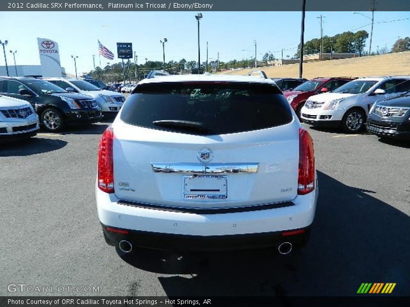 Platinum Ice Tricoat / Ebony/Ebony 2012 Cadillac SRX Performance