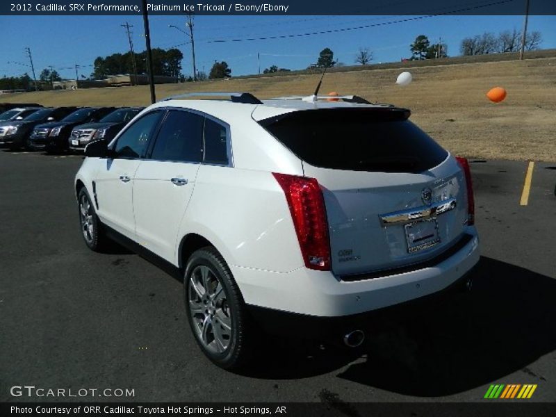 Platinum Ice Tricoat / Ebony/Ebony 2012 Cadillac SRX Performance