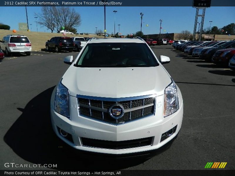 Platinum Ice Tricoat / Ebony/Ebony 2012 Cadillac SRX Performance