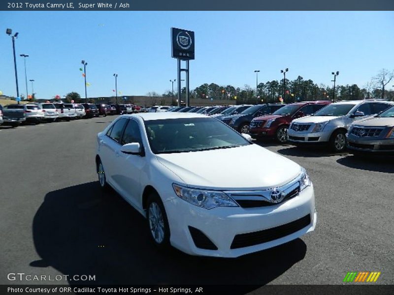 Super White / Ash 2012 Toyota Camry LE