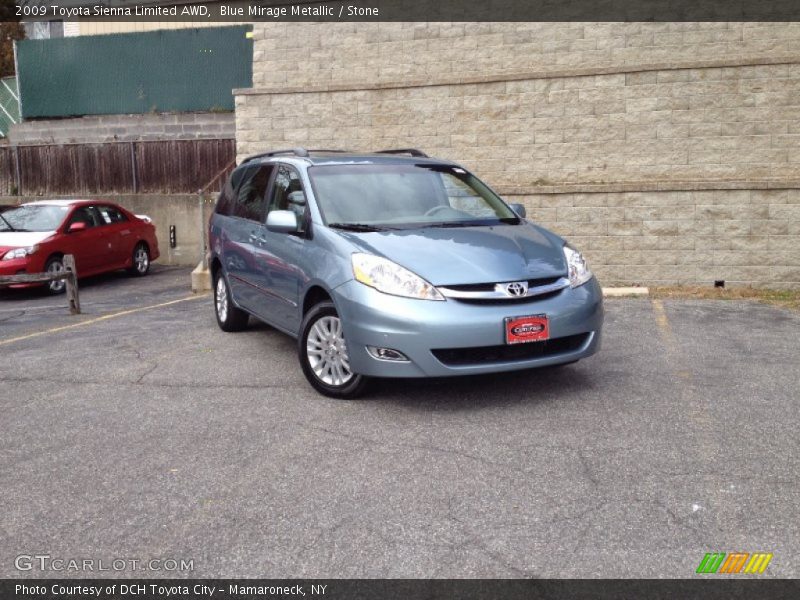 Blue Mirage Metallic / Stone 2009 Toyota Sienna Limited AWD