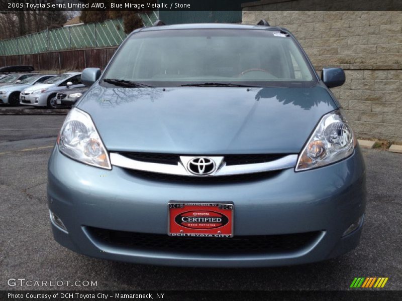 Blue Mirage Metallic / Stone 2009 Toyota Sienna Limited AWD