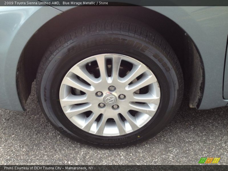 Blue Mirage Metallic / Stone 2009 Toyota Sienna Limited AWD