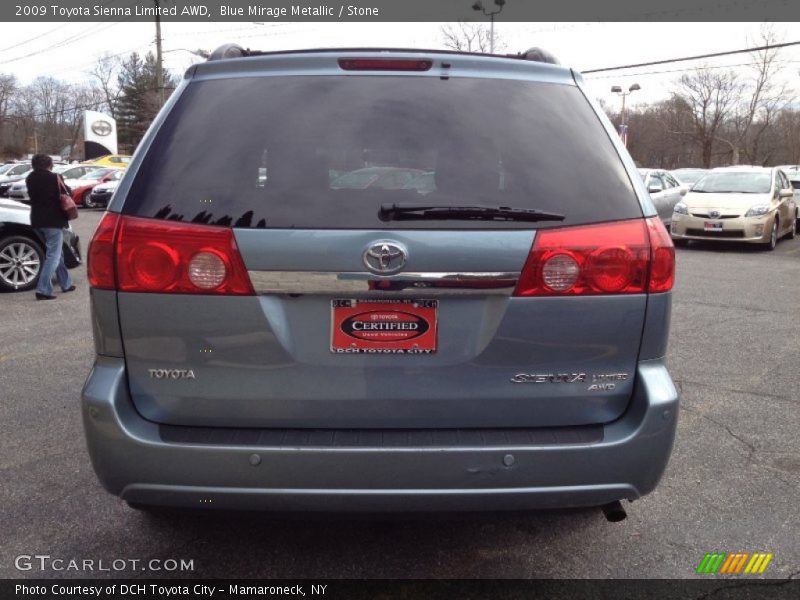 Blue Mirage Metallic / Stone 2009 Toyota Sienna Limited AWD