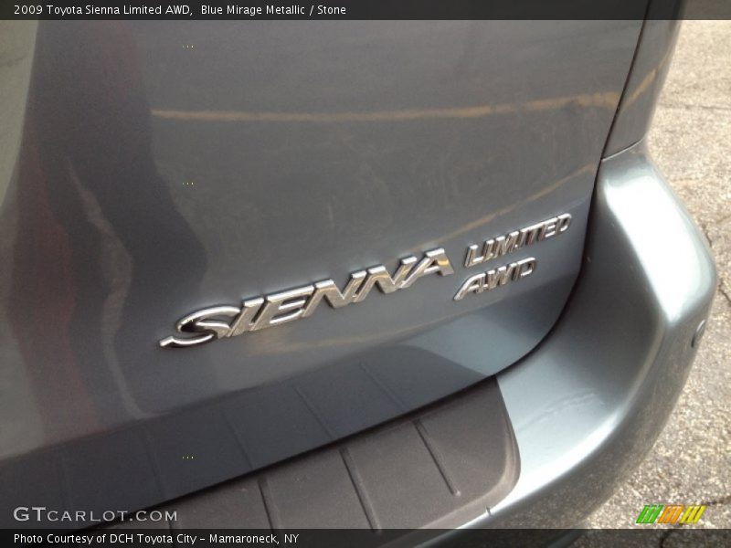 Blue Mirage Metallic / Stone 2009 Toyota Sienna Limited AWD