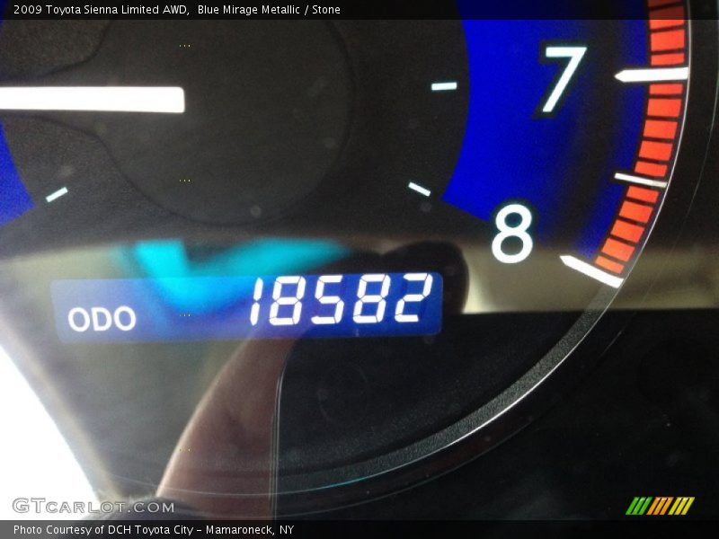 Blue Mirage Metallic / Stone 2009 Toyota Sienna Limited AWD