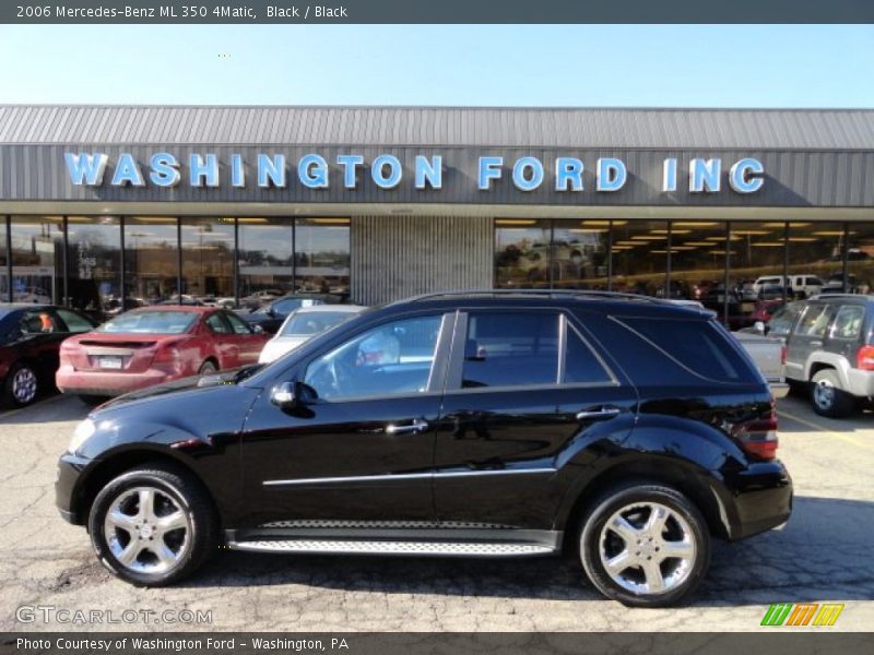 Black / Black 2006 Mercedes-Benz ML 350 4Matic