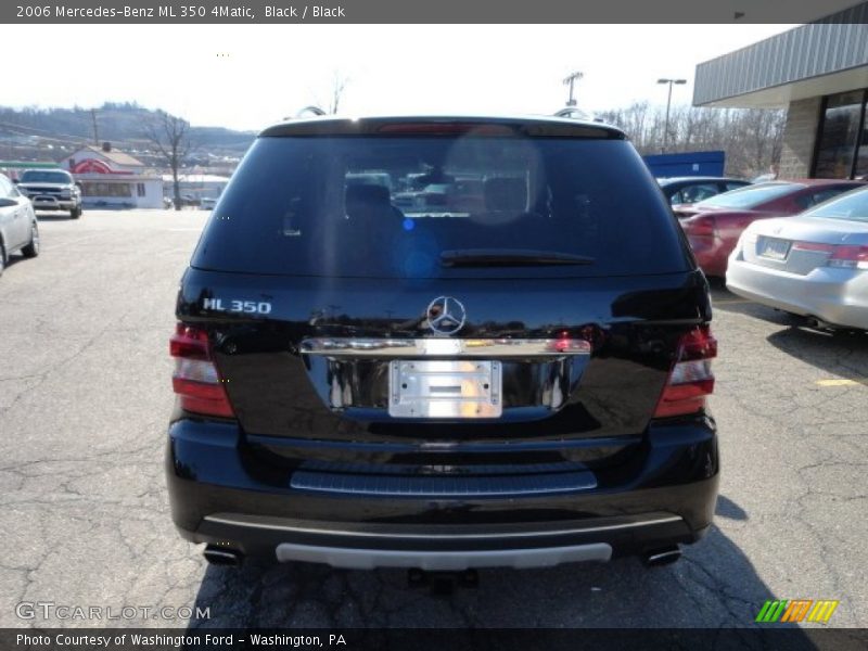 Black / Black 2006 Mercedes-Benz ML 350 4Matic