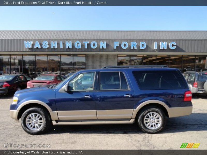 Dark Blue Pearl Metallic / Camel 2011 Ford Expedition EL XLT 4x4