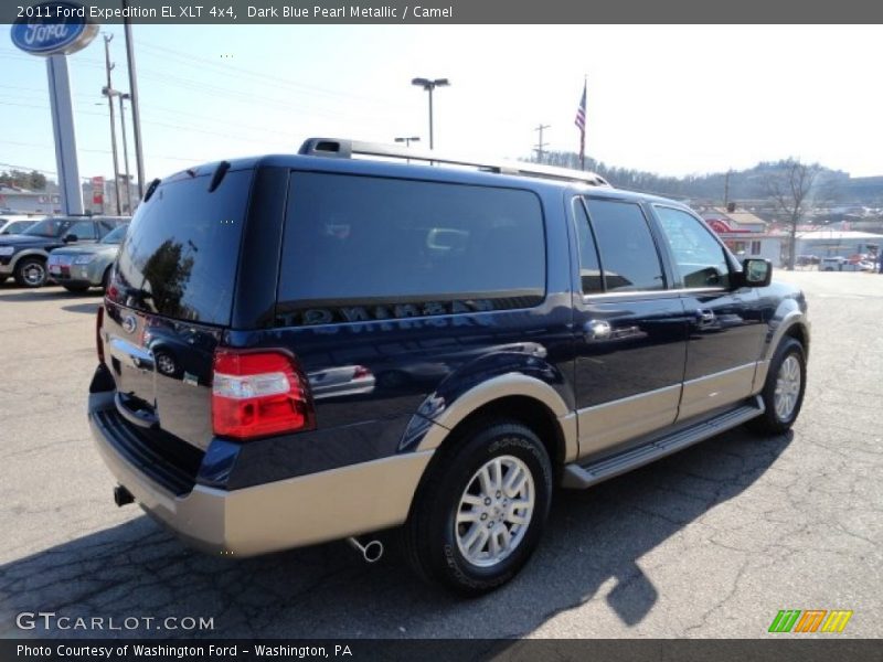 Dark Blue Pearl Metallic / Camel 2011 Ford Expedition EL XLT 4x4