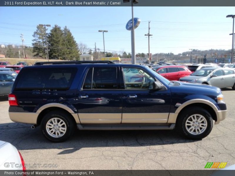 Dark Blue Pearl Metallic / Camel 2011 Ford Expedition EL XLT 4x4