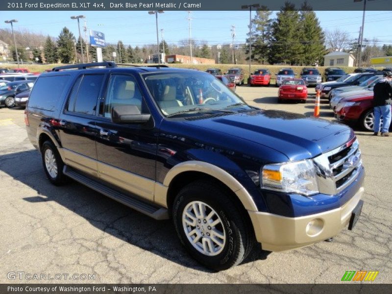 Dark Blue Pearl Metallic / Camel 2011 Ford Expedition EL XLT 4x4