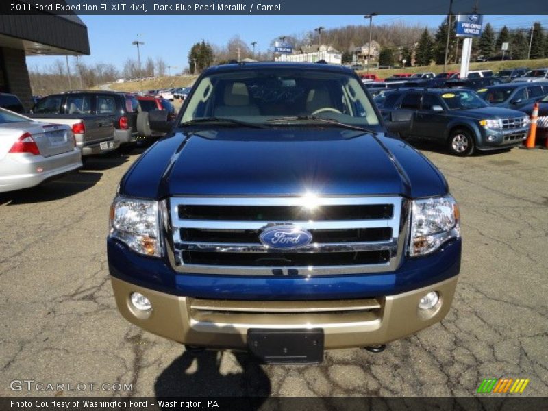 Dark Blue Pearl Metallic / Camel 2011 Ford Expedition EL XLT 4x4