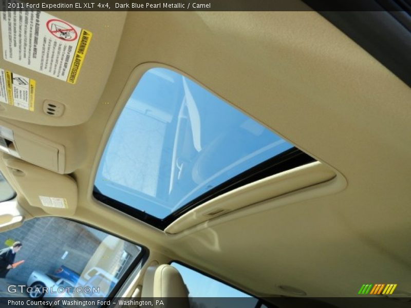 Dark Blue Pearl Metallic / Camel 2011 Ford Expedition EL XLT 4x4