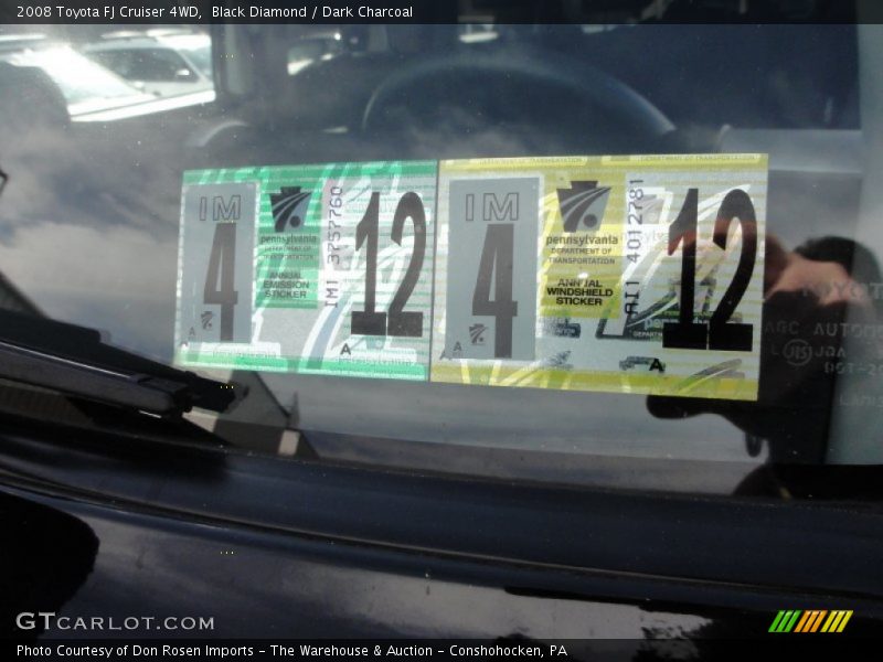 Black Diamond / Dark Charcoal 2008 Toyota FJ Cruiser 4WD