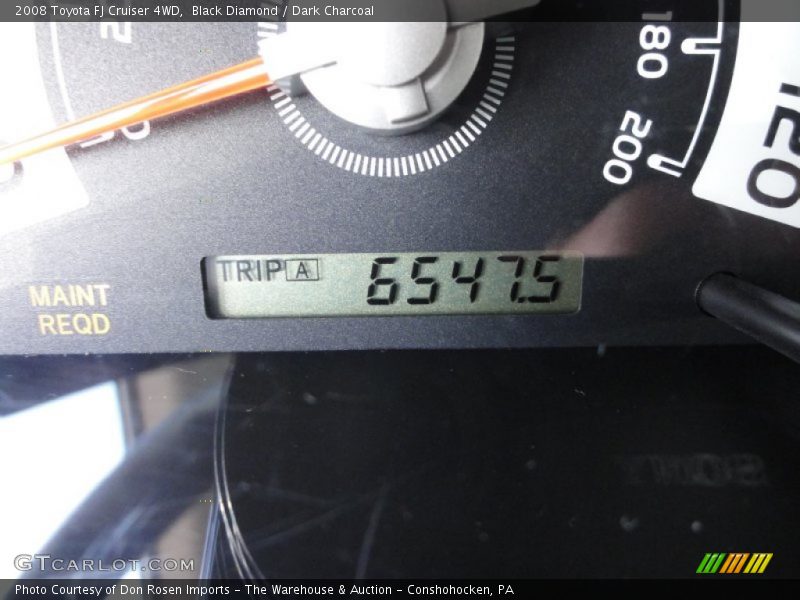 Black Diamond / Dark Charcoal 2008 Toyota FJ Cruiser 4WD
