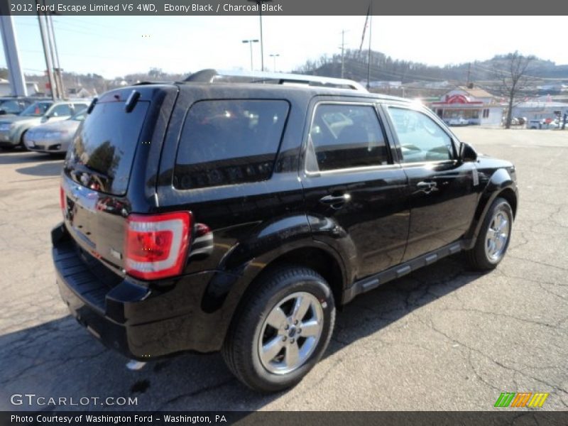 Ebony Black / Charcoal Black 2012 Ford Escape Limited V6 4WD