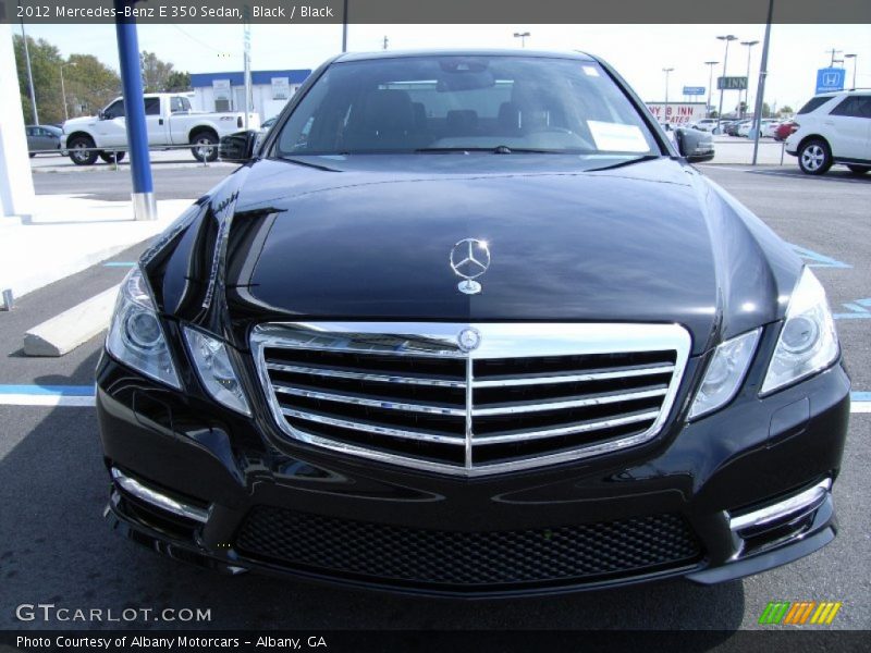Black / Black 2012 Mercedes-Benz E 350 Sedan