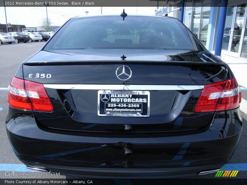 Black / Black 2012 Mercedes-Benz E 350 Sedan