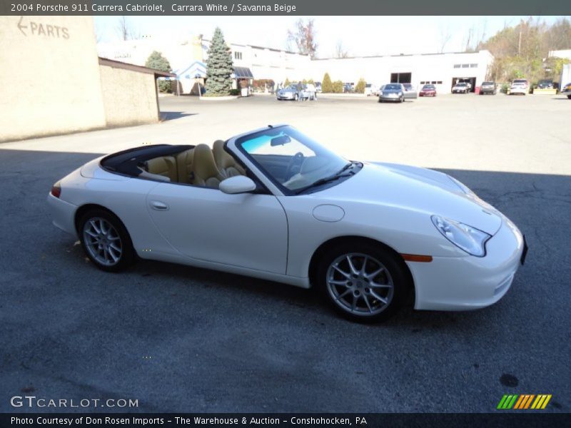 Carrara White / Savanna Beige 2004 Porsche 911 Carrera Cabriolet