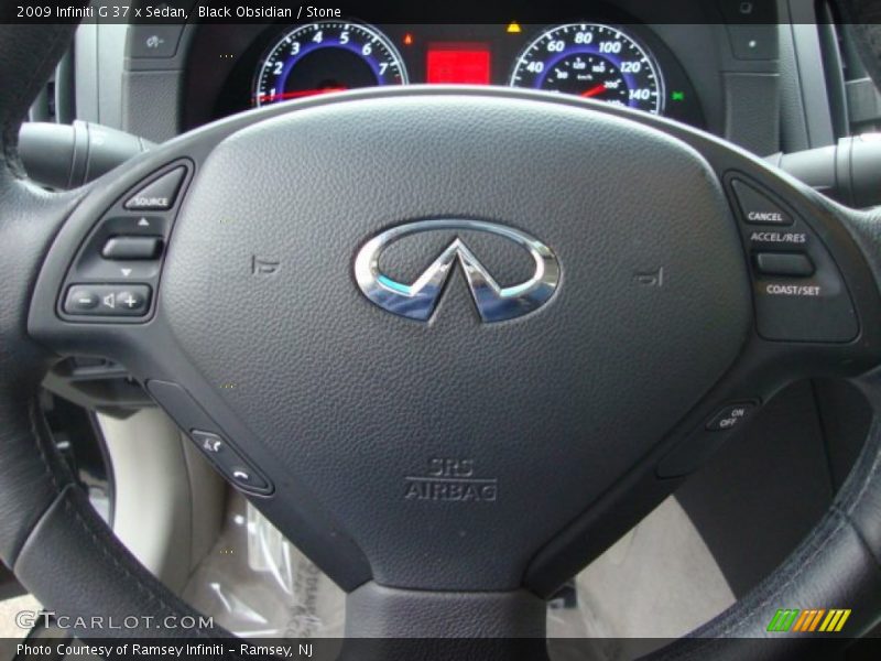 Black Obsidian / Stone 2009 Infiniti G 37 x Sedan